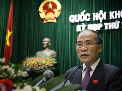 Chủ tịch QH Nguyễn Sinh Hùng
