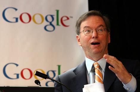 Giám đốc điều hành Google - Eric Schmidt. Ảnh: Google.
