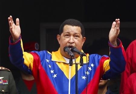 Tổng thống Venezuela Hugo Chavez. Ảnh: Reuters