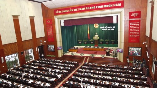 Kỳ họp thứ 9 của Quốc hội khóa XII tại Hà Nội ngày 24/3/2011. Ảnh tư liệu