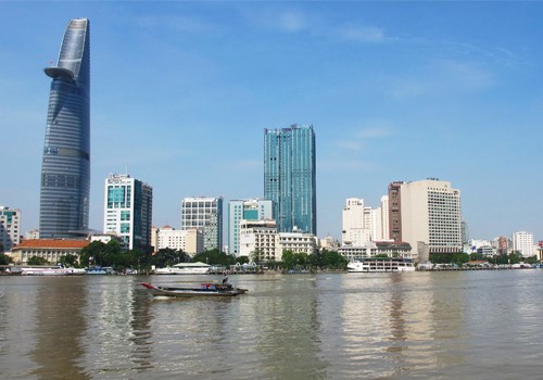 Sông Sài Gòn nhìn từ hướng quận 2. Ảnh: Nguyễn Việt Bắc