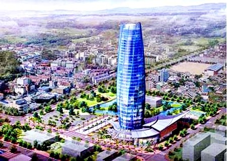 Mô hình thiết kế công trình Trung tâm Hành chính thành phố Đà Nẵng.