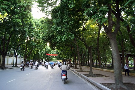 Trần Phú là con đường đẹp của thủ đô đã đi vào trong thơ ca. Ảnh: PV.