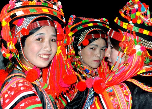 Thiếu nữ Hà Nhì ở thôn Kalăng, xã Mường Tè, huyện Mường Tè, tỉnh Lai Châu trong một lễ hội.