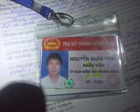 Thao khẳng định mình làm ở Ủy ban kiểm Trung ương và không chịu ký vào biên bản.