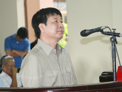 Nguyễn Văn Tuấn tại phiên tòa. Ảnh: Nguyễn Long.