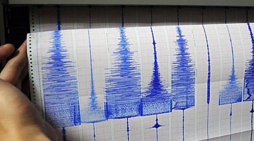 Biểu đồ đo cường độ trận động đất vừa xảy ra tại Thổ Nhĩ Kỳ. Ảnh: AFP.