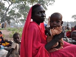 Người tị nạn Nam Sudan. Ảnh: AFP.