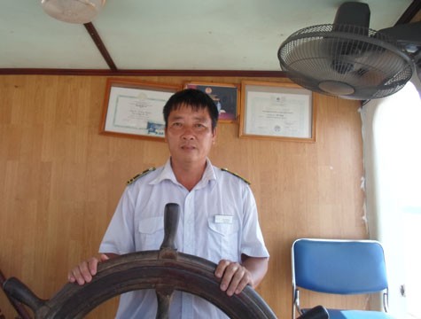 Chú Vũ Tùng, thuyền trường tàu Thăng Long 18. Ảnh: DH