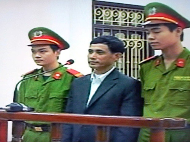Bị cáo Lê Thanh Liêm - Ảnh chụp qua màn hình