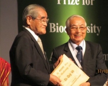 Giáo sư Võ Quý là người Việt Nam đầu tiên nhận giải thưởng MIDORI về đa dạng sinh học