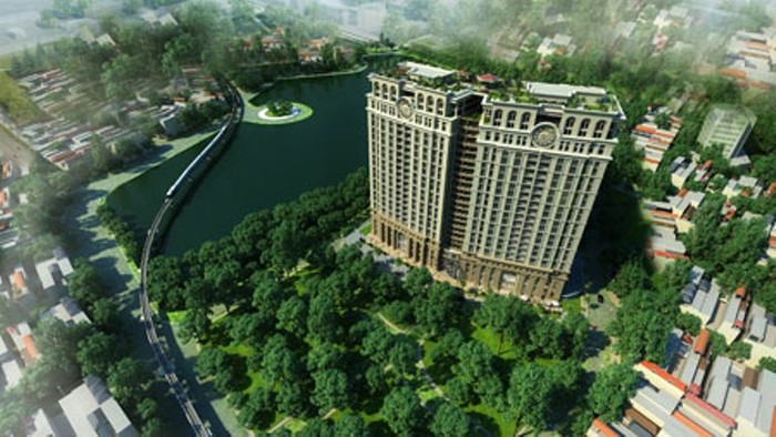 Phối cảnh dự án chung cư cao cấp D’.Le Pont D’or của Tân Hoàng Minh