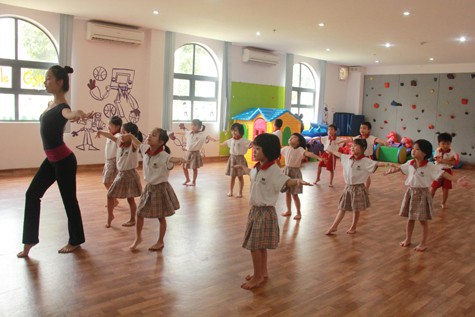 Phòng tập múa cho các bé