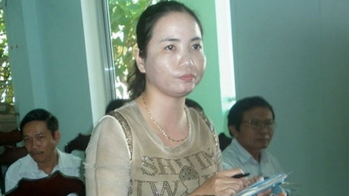 Nữ hộ sinh Trạm Y tế Hà Lam (Thăng Bình, Quảng Nam) Dương Thị Thu Thủy đã từ chối nhận quyết định khen thưởng(Ảnh: VTC)