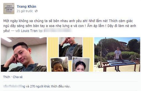 Lời chia sẻ của Trang Trần