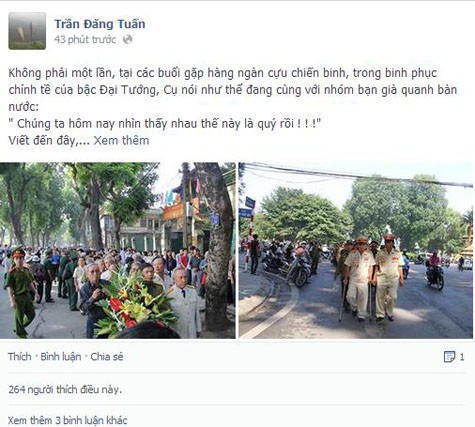 Lời chia sẻ nghẹn ngào của nhà báo Trần Đăng Tuấn về Đại tướng Võ Nguyên Giáp
