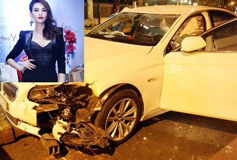 Siêu mẫu Hoàng Yến bị tước giấy phép lái xe 60 ngày sau vụ đâm xe