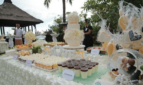 Trong hôn lễ của Dương Mịch và Lưu Khải Uy, mọi người sẽ được thưởng thức những chiếc bánh ngọt ngào.