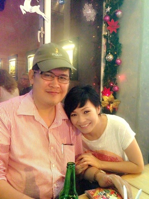 Ca sĩ Phương Thanh chia sẻ bức hình chụp cùng nghệ sĩ Phước Sang.