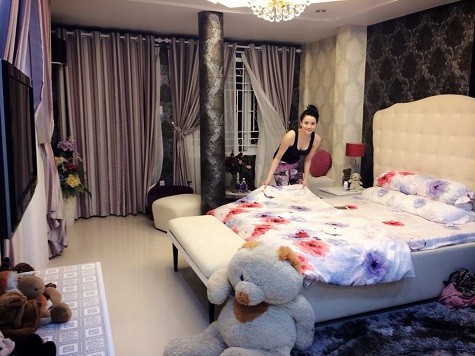 Phòng ngủ của siêu mẫu Trang Nhung