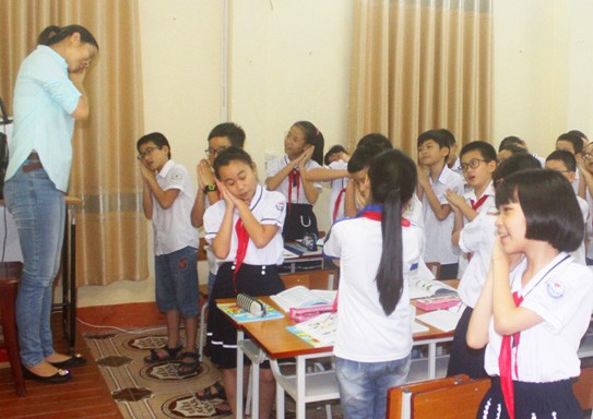 Một buổi học kỹ năng sống tại bậc tiểu học ở Thành phố Hải Dương (nguồn: baohaiduong.com.vn)