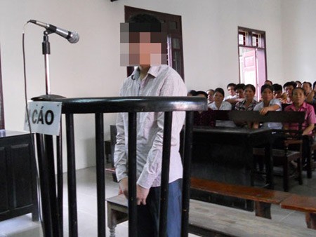 Lê Duy Chung tại phiên tòa sơ thẩm