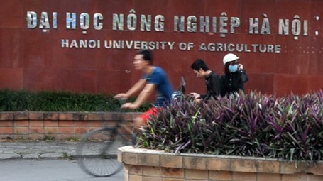 Trường ĐH Nông nghiệp Hà Nội - nơi đã xảy ra vụ sai phạm cán bộ chấm thi sửa bài để nâng điểm hàng loạt