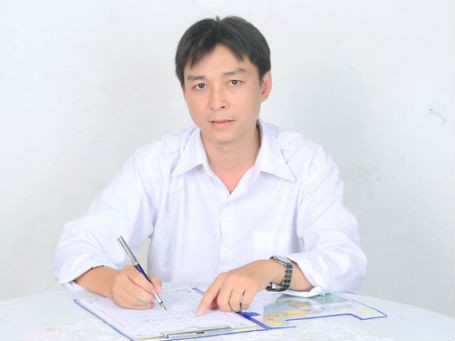 Nét chữ của thầy giáo Hà Văn Tiếp.