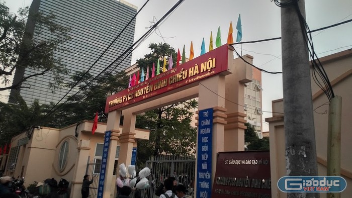 Trường Trung học cơ sở Nguyễn Đình Chiểu. (Ảnh: LC)