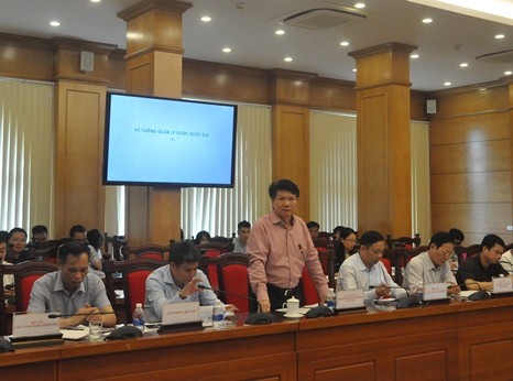 Thứ trưởng bộ Y tế Trương Quốc Cường phát biểu tại buổi làm việc (Ảnh: http://moh.gov.vn)