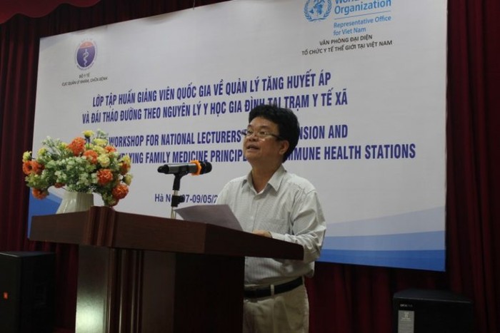 Thứ trưởng Bộ Y tế Phạm Lê Tuấn phát biểu khai mạc lớp đào tạo (Ảnh: moh.gov.vn)