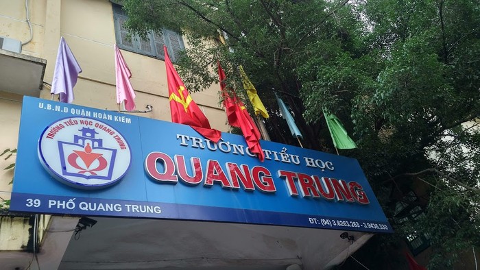 Trường Tiểu học Quang Trung, nơi cô giáo H.M công tác. (Ảnh: TP)