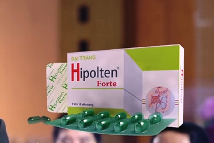 Hà Nội đình chỉ lưu hành thuốc Hipolten (Ảnh chụp từ màn hình quảng cáo của sản phẩm)