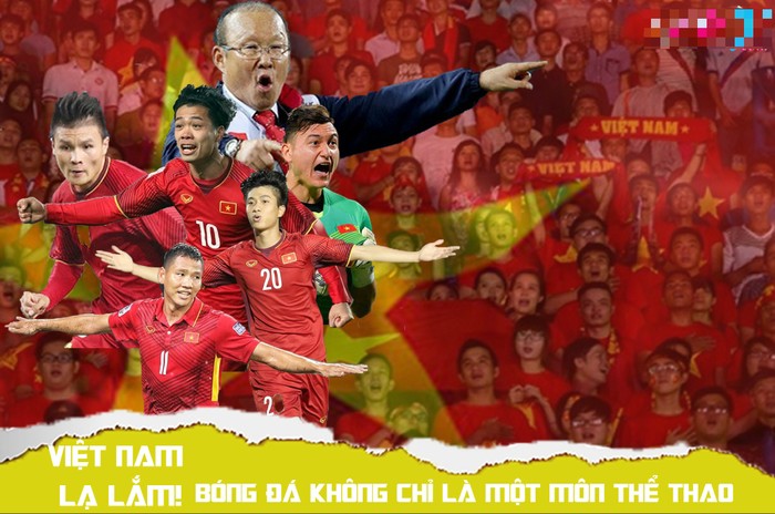 Bóng đá ở Việt Nam giờ đây không chỉ là một môn thể thao. (Ảnh: chưa rõ nguồn).