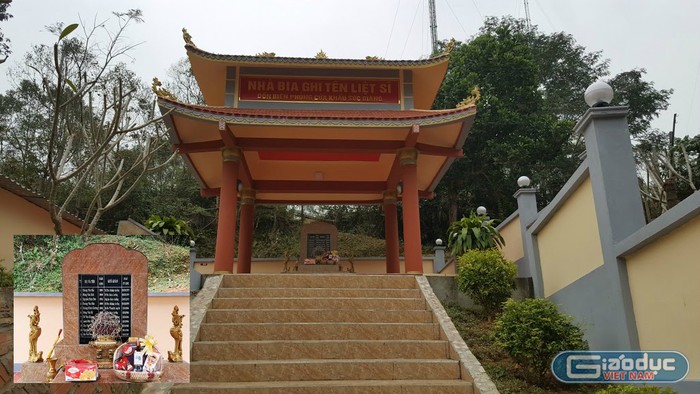 Nhà bia tưởng niệm trên đồn biên phòng Sóc Giang (Hà Quảng, Cao Bằng). (Ảnh: LC)