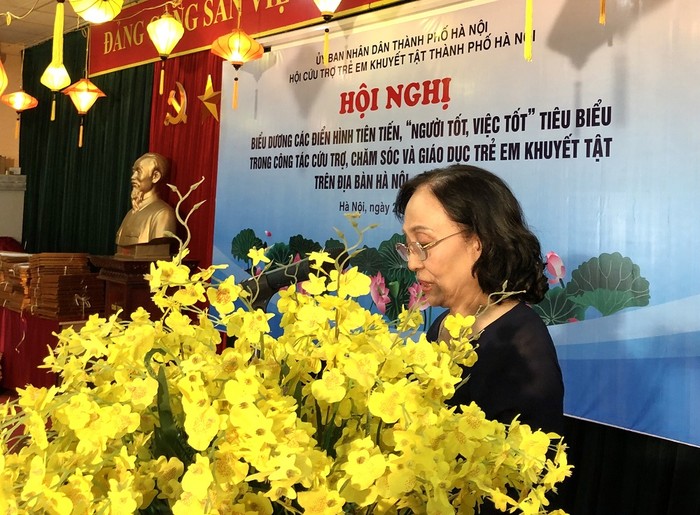 Bà Trần Thị Minh Phương phát biểu tại hội nghị.
