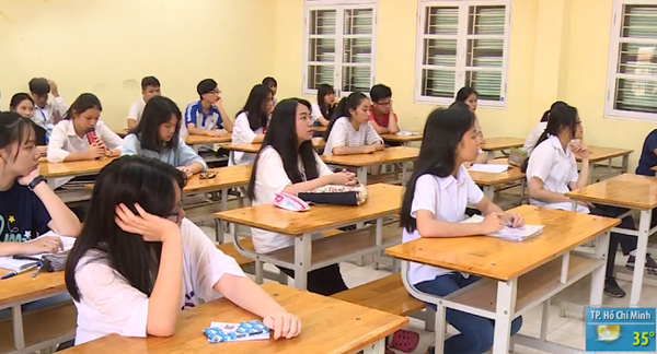Kỳ thi trung học phổ thông quốc gia năm 2019 tại Hà Giang. (Ảnh: VTV)