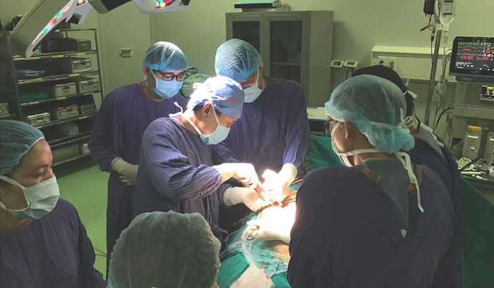 Phẫu thuật lồng ngực tại Bệnh viện Hữu nghị Việt Đức.