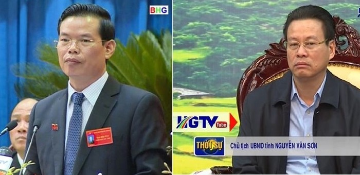 Nguyên bí thư tỉnh ủy Hà Giang, Triệu Tài Vinh và Chủ tịch Ủy ban nhân dân tỉnh Hà Giang bị kỷ luật và xem xét kỷ luật. Ảnh: HGTV