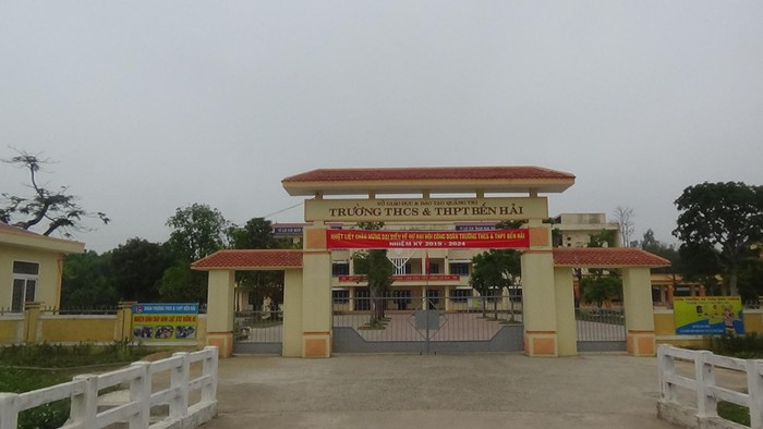 Trường Trung học cơ sở và Trung học phổ thông Bến Hải, ngôi trường non trẻ nhất của tỉnh Quảng Trị. Ảnh: Trường Bến Hải