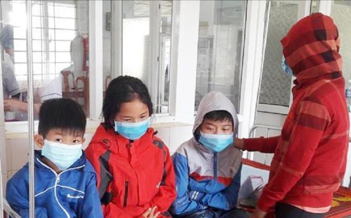 Tình hình sức khỏe của các em học sinh phải nhập viện ngày 24/2 theo nhà trường là các em đã ổn định hơn. Ảnh: Huyện VĨnh Linh