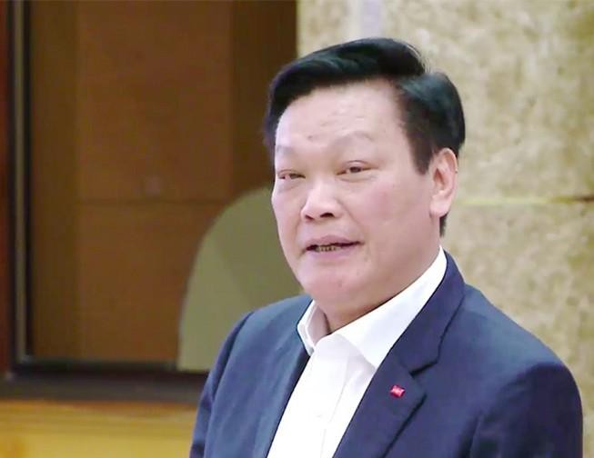 Thứ trưởng Bộ Nội vụ - ông Nguyễn Duy Thăng trả lời tại buổi họp báo ngày 2/3. Ảnh: TP