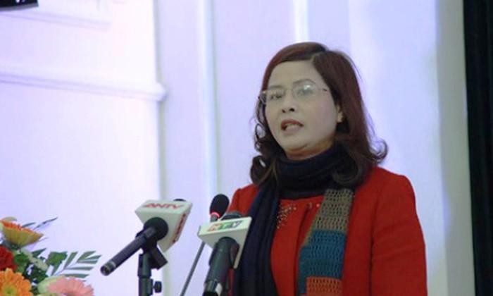 Bà Phạm Thị Hằng khi còn là Giám đốc Sở Giáo dục và Đào tạo Thanh Hóa. Ảnh: Quốc Toản