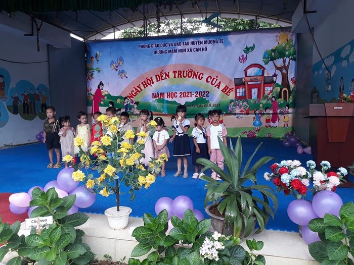 Ngày hội đến trường của các bé trường Mầm non Can Hồ.