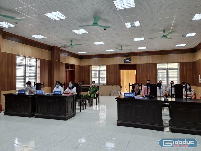 Phiên xét xử ngày 22/9 của Tòa án nhân dân tỉnh Thanh Hóa bị đình chỉ vì lý do không thuộc thẩm quyền. Ảnh: Xuân Huy