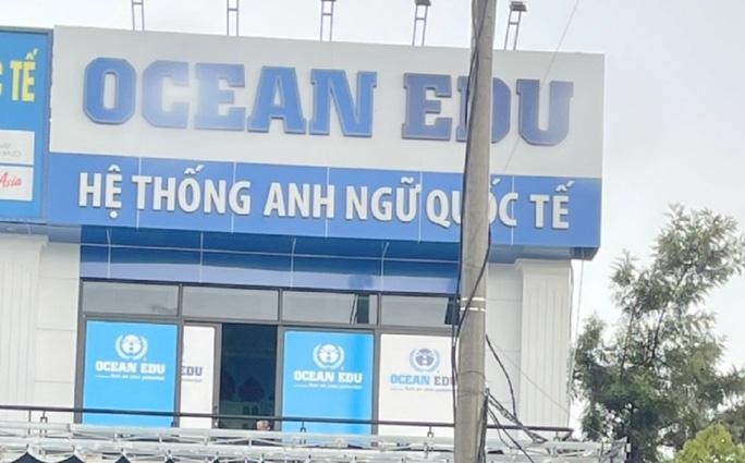 Trung tâm ngoại ngữ quốc tế Ocean Edu (đóng trên địa bàn huyện Yên Định) chưa được cấp phép hoạt động. Ảnh: Người lao động