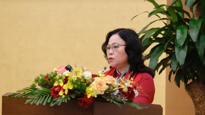 Bà Ngô Thi Minh - Thứ trưởng Bộ Giáo dục và Đào tạo. Ảnh: LC