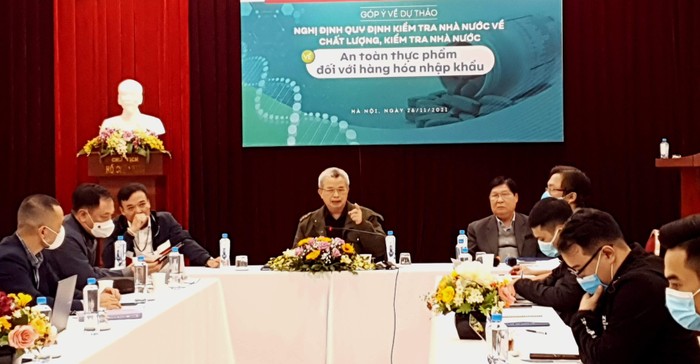 Toàn cảnh buổi góp ý dự thảo của Hiệp hội thực phẩm chức năng Việt Nam. Ảnh: LC