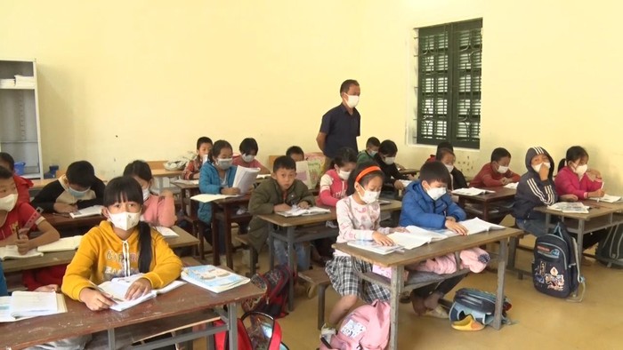 Học sinh trường Tiểu học Thanh Lâm (huyện Như Xuân) trong giờ học. Ảnh minh họa: Cổng thông tin điện tử huyện Như Xuân (Thanh Hóa)