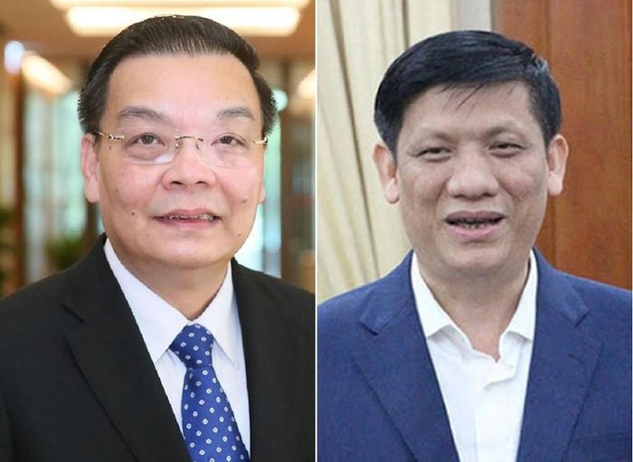 Ông Chu Ngọc Anh và ông Nguyễn Thanh Long bị bắt do liên quan đến vụ Việt Á. Ảnh: ttxvn